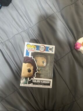 Funko Tanjiro Kamado Pop! Figure - Teal, Black & Purple Accents